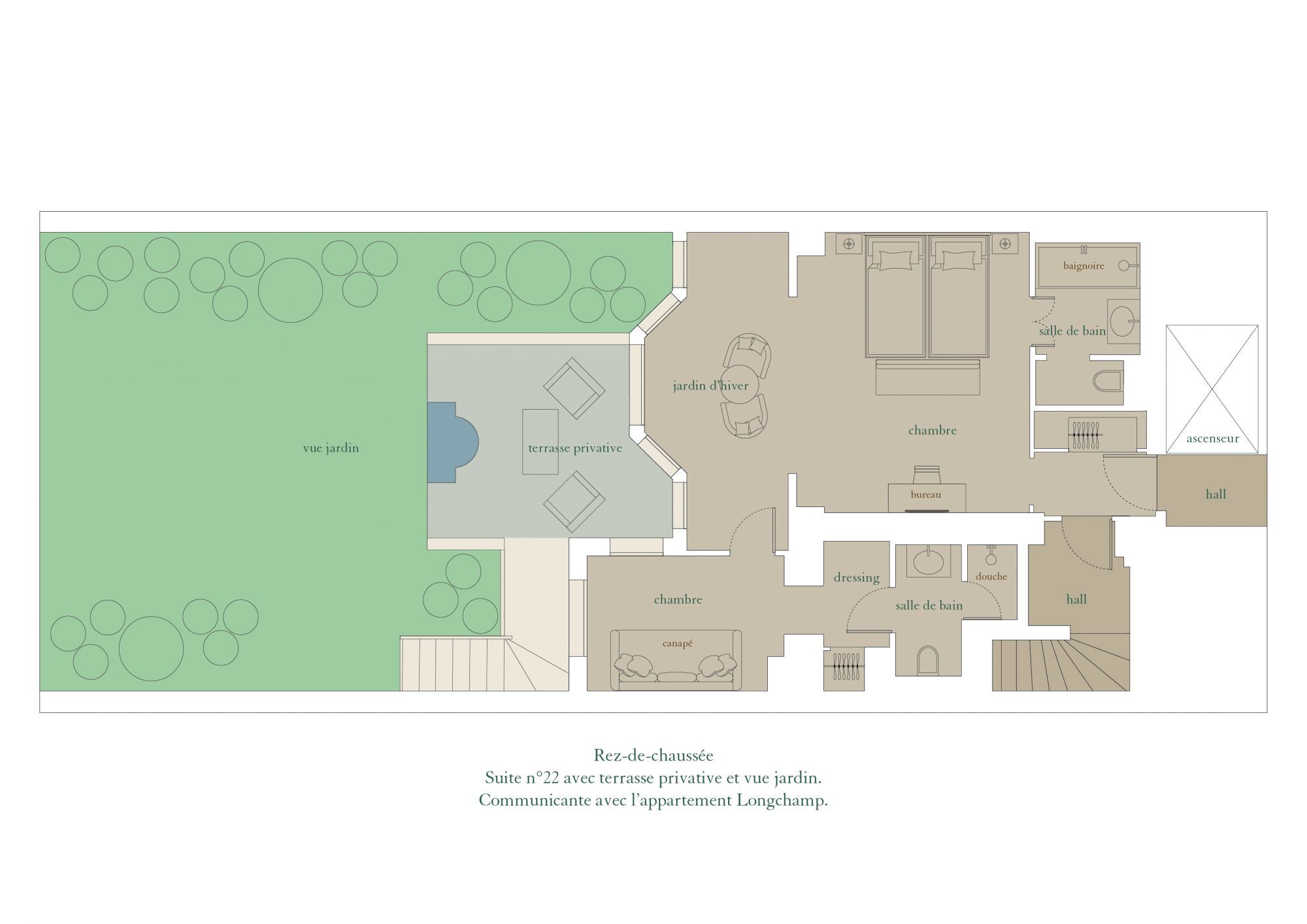 plan Longchamp suite